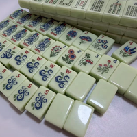 En stock – Ensemble de Mahjong américain de luxe en acrylique Crisloid 9 Florence – Moderne et portable pour le divertissement