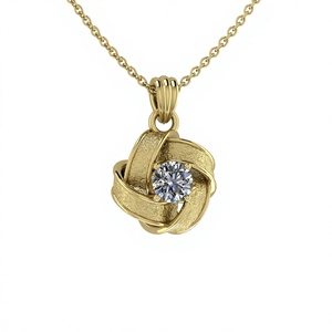 Colgantes Finos para Mujer, Cadena de 18 Pulgadas, Plata de Ley 925 de Alta Calidad, 6mm, Diseño Étnico Celta con Zirconia, Más Vendidos - Product Image 1