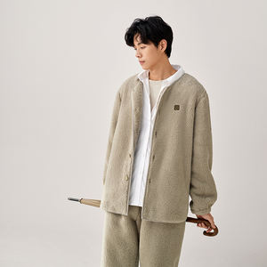 Wholesale New Plush <strong>Men's</strong> <strong>Pyjamas</strong> <strong>Fluffy</strong> Not Lose Hair Padded Thickened Soft Warm Suit Can Be Worn Outside for <strong>Men</strong> - Product Image 2