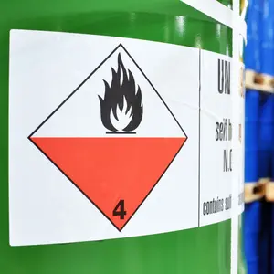 Custom Durable Danger 3106 GHS Sign Outdoor Sticker Corrosion Flame Resistant Chemical Hazardous Weatherproof Labels For Drum