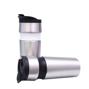Thermal Mug Vacuum Tumblers Cups Stainless Steel <b>Coffee</b> Tumbler Hot Waert <b>Bottle</b> with Cover 450ml - Product Image 1
