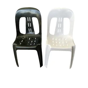 Outdoor Backyard Furniture Modern HDPE Plastic Black Resin Chair