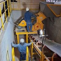 Broyeur à marteaux portable stationnaire, machine de broyage automatique de pierres et pièces détachées pour le recyclage des déchets de construction et des bouteilles en verre
