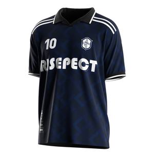 Camiseta de Fútbol Profesional con Cuello Polo de un Solo Botón, Construcción de Secado Rápido y Bloques de Color Personalizables para Entrenamientos - Product Image 1