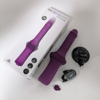 Mini machine sexuelle rechargeable par USB, Dildo Thruster - Silicone et ABS, 70 mm de poussée, 10 modes de vibration, 3 vitesses de poussée pour femmes