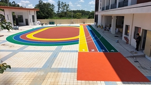 Revêtement de sol sportif EPDM durable professionnel INOLP piste de course résistante aux UV pour stades haute performance CN/GUA - Product Image 2