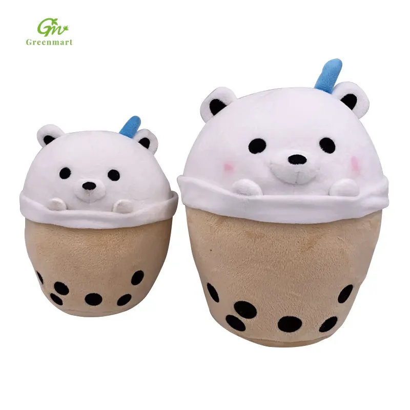 Greenmart 25cm Cartoon Animal Squished Panda Piggy Puppy Pillow Plush Toy Soft Stuffed Kawaii Plush Toys Custom Children's Gift