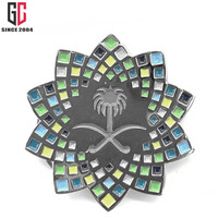 Badge reconnaissance personnalisé pour logo, avec tube métallique en émail, 10/12 ans d'émail