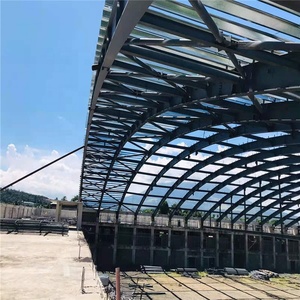Tùy Chỉnh Ánh Sáng Kết Cấu Thép Prefabricate Hội Trường Mái Trusses Cong Chùm Xây Dựng - Product Image 5