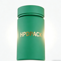 Flacon cylindrique personnalisé en PET vert avec bouchon à vis, 100 ml, pièces usinées CNC, estampées or électrolytique