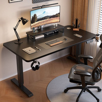 Bureau de direction moderne électrique intelligent à double moteur réglable en hauteur, chaise d'ordinateur et table de bureau d'ordinateur