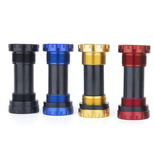 Mountain Bike Bottom <b>Bracket</b> Road Bike Parts 110mm Aluminum Alloy Threaded Bearing Screw In <b>Black</b> Red Blue Yellow - Product Image 1
