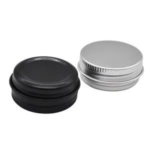 Contenitori per lattine rotonde in metallo da 1oz 2oz coperchio a vite piccoli barattoli di latta da viaggio vuoti per candele Salve Cosmetics