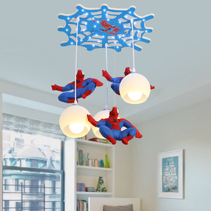 Lampada a Sospensione LED Moderna Spider-Man per la Cameretta dei Bambini con Protezione Oculare, Illuminazione a <span class=keywords><strong>Soffitto</strong></span> per la Stanza del Bambino - Product Image 1