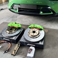 Kit d'étriers de frein GT6 4/6 pistons, frein de course avec étrier et disque en céramique carbone pour Audi Rs4 Rs6 C7 Xiaomi SU7 YU7 Tesla Model 3