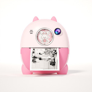 Instant <b>Camera</b> With <b>Print</b> Function 2.4 Inch Screen Dual Cameras For Kids Pink Color - Product Image 1