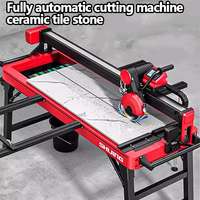 Shijing 9201A-1200 Machine de découpe de carreaux automatique couteau à pousser en pierre de bureau 45 degrés dalle de roche chanfreinage découpeuse de marbre