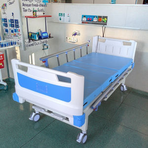 Медицинская кровать для клиник и больниц, 2-функциональная, регулируемая, с держателем для капельницы, для палат и ухода за пациентами - Product Image 1