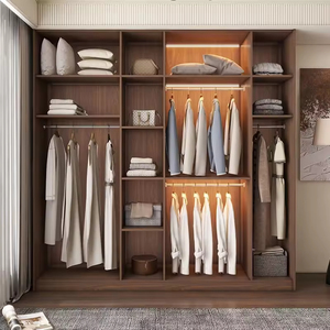 خزانة ملابس مخصصة على طراز منتصف القرن، خزانة تلفزيون، خزانة جانبية، أثاث منزلي كامل بتصميم صيني عتيق جديد من MDF - Product Image 4