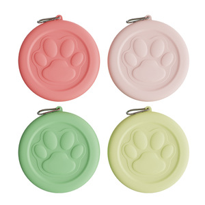 Mangkuk Hewan Peliharaan Lipat Portable Love PP, Wadah Makanan & Air dengan Kompartemen Camilan untuk Anjing & Kucing - Product Image 1