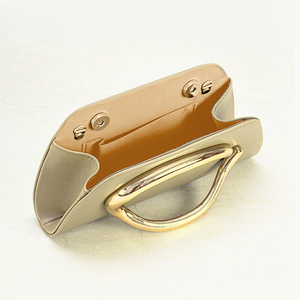 Borsa Clutch Elegante da <span class=keywords><strong>Donna</strong></span> MIYIN, con Manico in Metallo Dorato e Tracolla Staccabile, Chiusura Magnetica - Borsa da Sera in Pelle PU Liscia - Product Image 3