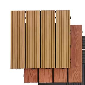 Baldosas de Madera Compuesta para Terraza, Resistentes a los Rayos UV, Fáciles de Instalar, de WPC, con Sistema de Enclavamiento - Product Image 3