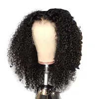 Hair Kinky Curly Kinky Curly Hair Brazilian Hair Wig Kinky Curly Bob Wig Raw Virgin Lace Front Human Hair Wigs Unprocessed Virgin Cutical Aligned Hair Apple Girl