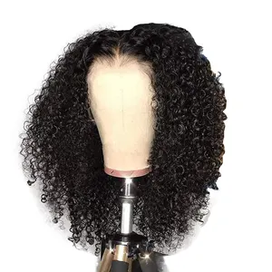 Curly Wigs Brazilian Hair Wig Kinky Curly Bob Wig Raw Virgin Lace Front Human Hair Wigs Unprocessed Virgin Cutical Aligned Hair Apple Girl