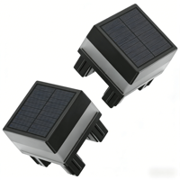 Lampe solaire pour poteau de clôture étanche IP44, lumière solaire pour portail principal extérieur, lumière solaire pour poteau, lumière solaire pour pelouse, lampes solaires pour jardin