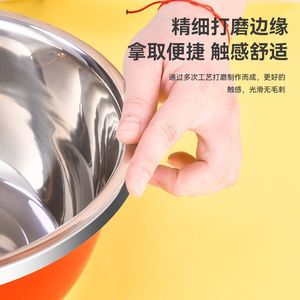 Recipiente de Acero Inoxidable con Tapa, Superficie Pulida, Multifuncional para Cocina, Uso Doméstico, para Sopa, Verduras, Aceite, Ensaladas - Product Image 1