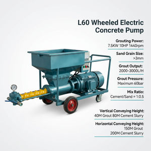 shotcrete <b>pump</b> 200M slurry transfer <b>pump</b>, 60bar high-pressure transfer <b>pump</b>, 7.5KW motor driven - Product Image 1