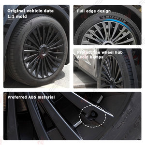 Snap-on 19 pouces multicolore PC jante couverture de roue HubCap couverture ABS capuchon de roue pour Tesla modèle Y 2018-2024 - Product Image 2