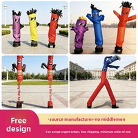 Modèle gonflable publicitaire de dessin animé Mini Dancing Star (Modèle Mini Star Dansant de Bureau) pour la cérémonie de lancement