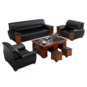 ชุดโซฟาไม้สำหรับสำนักงานดีไซน์ล่าสุด - Product Image 1