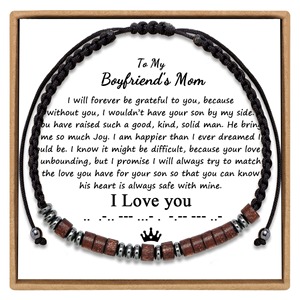 Mode En Gros Carte Bracelet Cadeau Pierre Perles Couple Bracelet À Mon Fils <span class=keywords><strong>Morse</strong></span> <span class=keywords><strong>Code</strong></span> Bracelet - Product Image 3