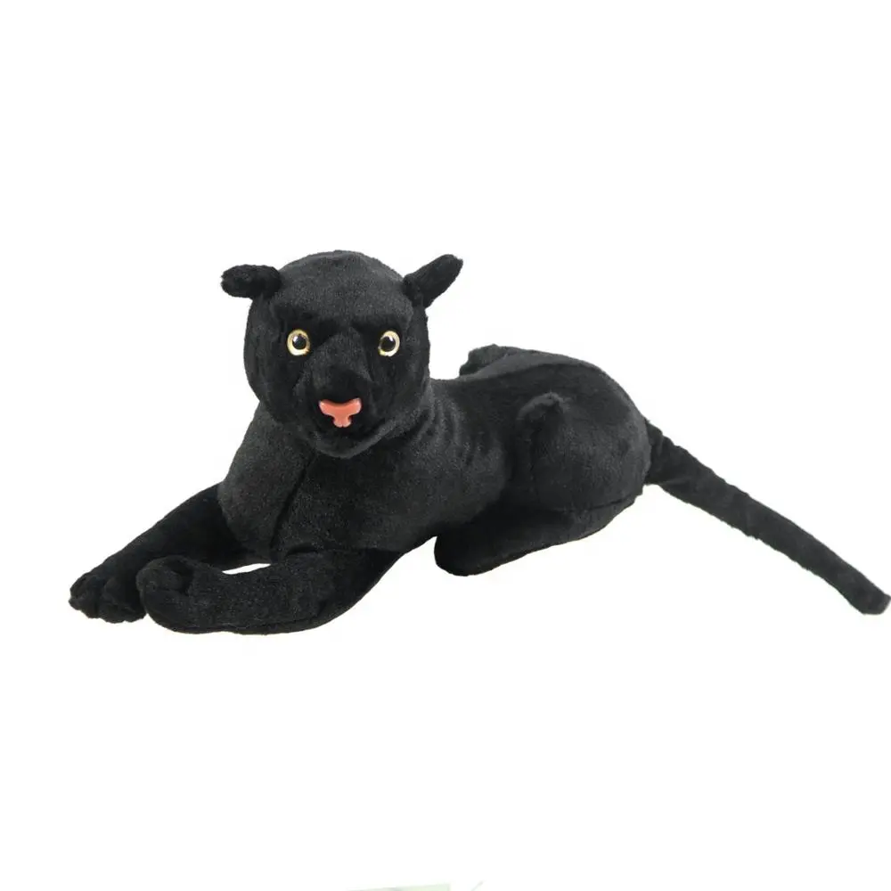 Black Panther Gefüllte Plüschtiere Big Panther Dolls Real Life Leopard Plüsch puppen Tiere