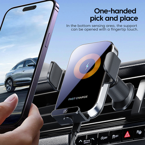 Supporto per telefono con caricatore per Auto intelligente per caricabatterie per Auto in vetro Touch Sense - Product Image 2