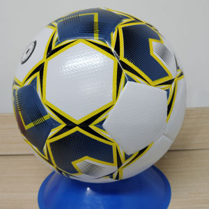 Balón de Fútbol Personalizado de Calidad Profesional, Termosellado, de Cuero PU y Goma, para Uso en Interiores/Exteriores, con Marca/Modelo/Empaque Personalizados - Product Image 4