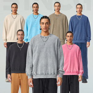 Sudadera de Manga Larga para Hombre, 100% Algodón, Corte Holgado, Estilo Urbano, Casual, Transpirable, Ecológica, Personalizable para Primavera - Product Image 2
