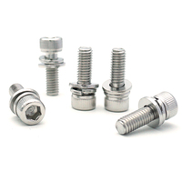 Kit d'assemblage de vis et rondelles hexagonales intérieures en acier inoxydable (qualité 304 et 316) - Style DIN 912 / ISO 4762