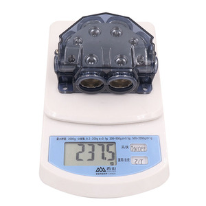 6 방향 배전 블록 0 게이지 <span class=keywords><strong>2</strong></span> 4 8 게이지 출력 배전 블록 자동차 오디오 앰프 용 접지 케이블 분배기 - Product Image 5