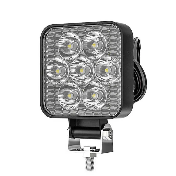 Araba oto aksesuarları 2.5 inç 7Led araba far sis lambaları 21W araba çalışma ışığı su geçirmez Offroad Led yuvarlak kare spot