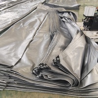Rouleau de bâche imperméable 4mx50m, bâche PE personnalisée 4mx6m pour tente extérieure, auvent, couverture de camion