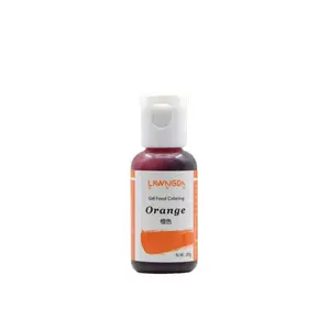 Colorant alimentaire en gel, pigment comestible, colorant alimentaire rouge, orange, noir, blanc, rose, vert, violet, bleu, jaune pour la boulangerie, la crème glacée - Product Image 1