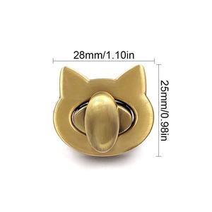 Di alta qualità Cloxy a forma di gatto torsione serratura chiusura chiusura chiavistello per borse da <span class=keywords><strong>donna</strong></span> e borsa accessori - Product Image 3