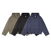 Sudadera con capucha de alta calidad 430G con cremallera, diseño de patchwork frontal y trasero, estampado de bordado 3D, 100% algodón, oversize, otoño, ecológica, para hombre