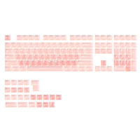 Lot de 132 touches pour clavier mécanique, profil CSA, en PBT+PC, double injection, texture mate, Liquid Foundation 2.0