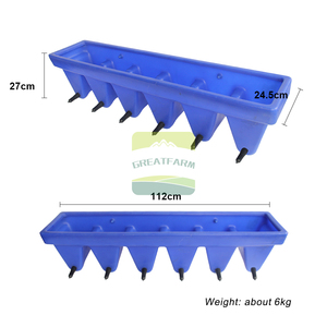 Cubo de succión de pezones múltiples para terneros y corderos, alimentador de leche de plástico duradero, equipo de alimentación de ganado para granja lechera - Product Image 3