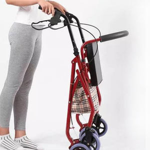 Chariot de marcheur pour personnes âgées peut être poussé ou assis sur un panier de loisirs pour personnes âgées chariot de magasinage à quatre roues avec siège marcheur - Product Image 3