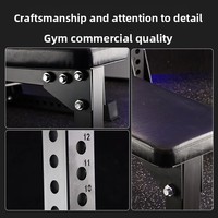 Banc de musculation pliable en acier, horizontal, pour exercices de poussée, squat, multifonctionnel, usage commercial, unisexe